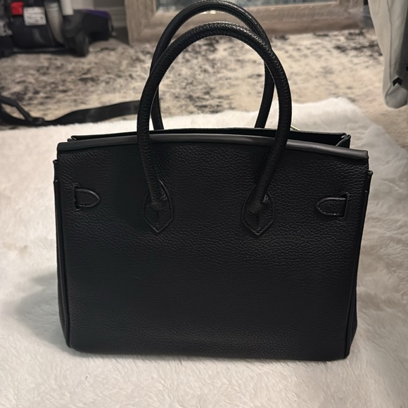 Black leather purse - Picture 6 of 10